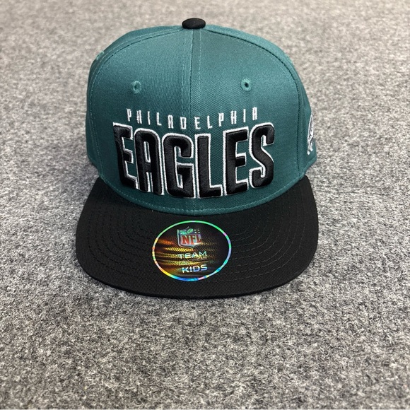 NWT Philadelphia Eagles Youth One Size  Adjustable NFL Hat Boys 4-7 - Picture 1 of 8
